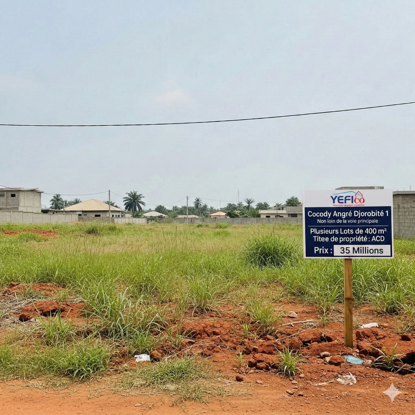 Des parcelles dans les zones de cocody